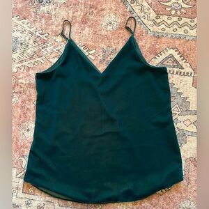 Women’s Deep Emerald Green Camisole, Size M